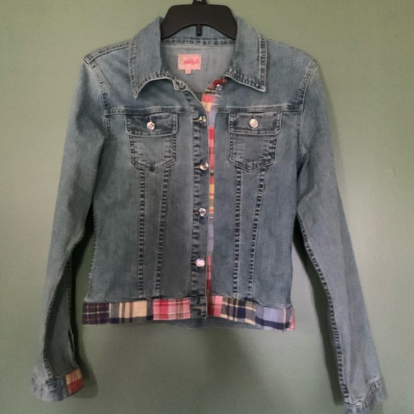 Molly B Stretch Denim Jean Jacket sz XS - Picture 7 of 11